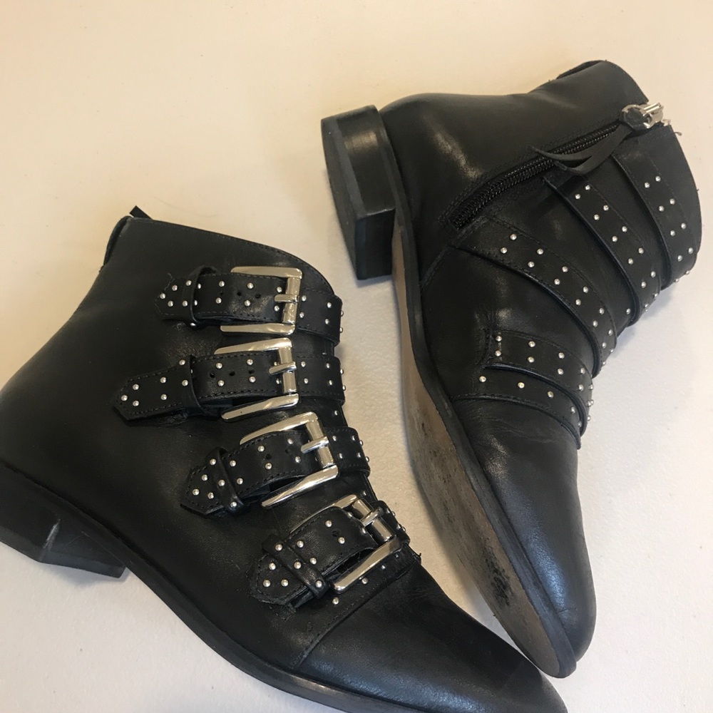Rebecca Minkoff Maddox Buckle Booties 6.5